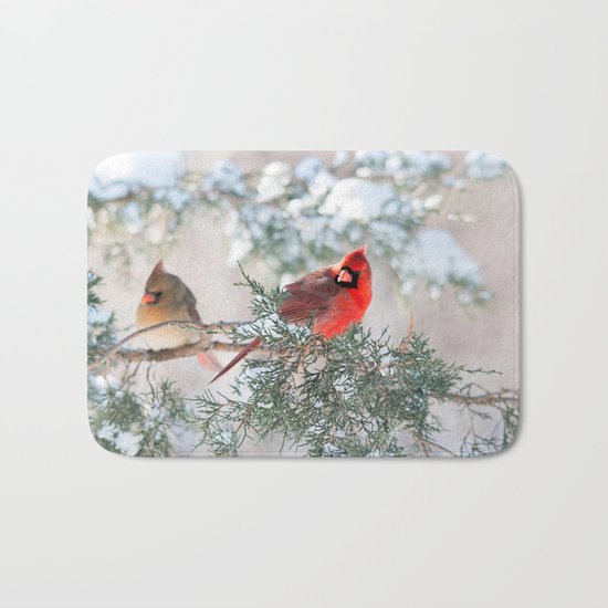 Remembering.... (Northern Cardinals) Bath Mat