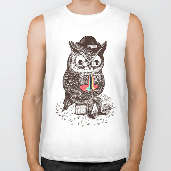 Strange Owl Biker Tank