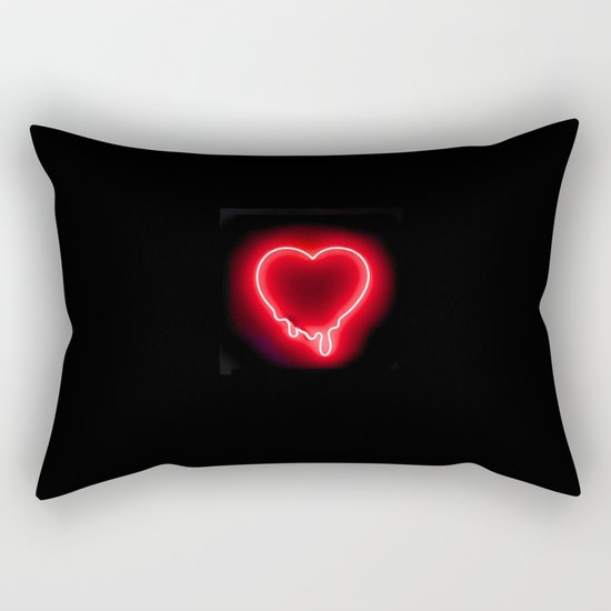 Heart (Neon-Red Edition) Rectangular Pillow