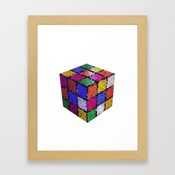 The color cube Framed Art Print