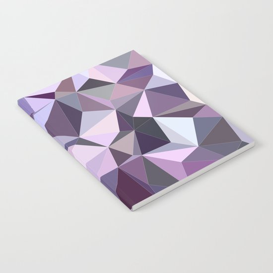 Happy purple triangles Notebook