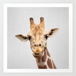 Giraffe 2 - Colorful Art Print