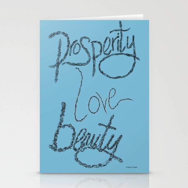 Prosperity Love Beauty Stationery Cards
