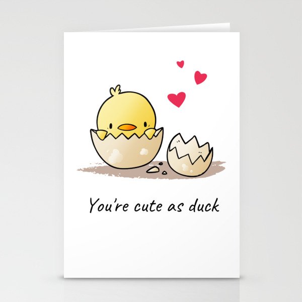 Cute Duck Stationery Cards