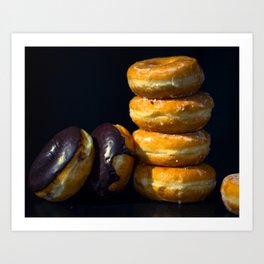 Donuts Art Print | Pop Surrealism, Pop Art, Food, Photo 