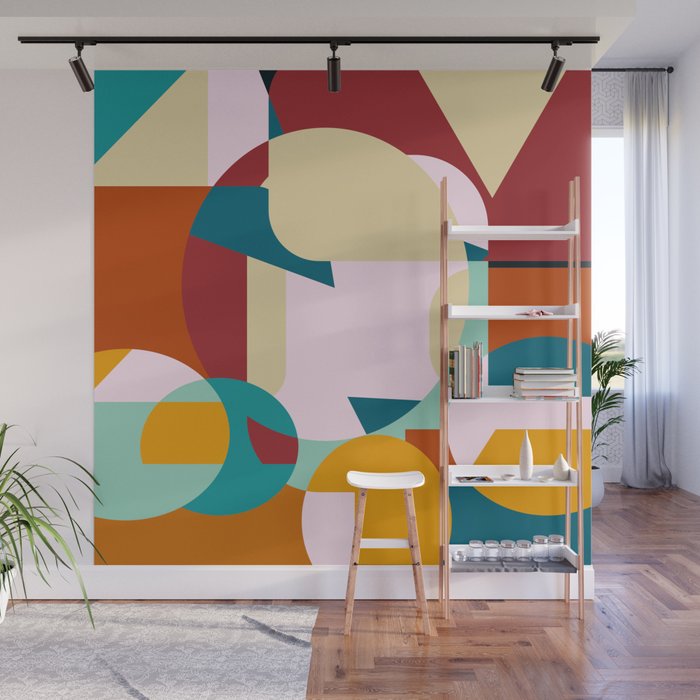 3  Abstract Geometric Shapes 211221  Wall Mural