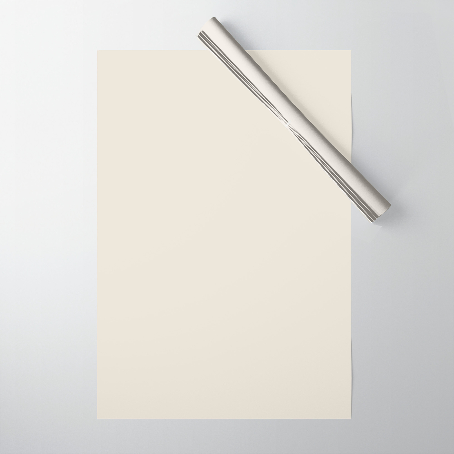 Plain Beige Off-White Wrapping Paper by HiddenPuppets