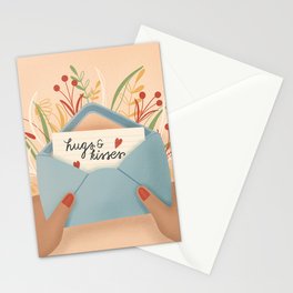 Hugs and Kisses, Happy Valentine's Day Stationery Card