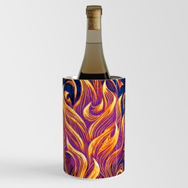 "Inflamed" (on Black) - By Brooke Duckart Wine Chiller