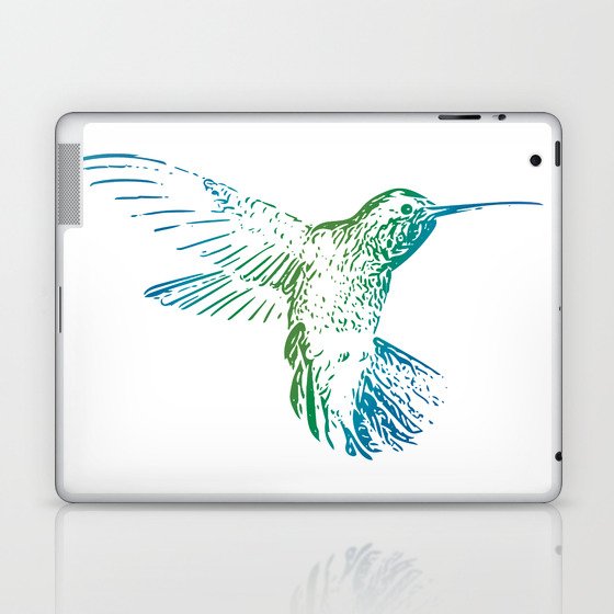 Gradient Hummingbird Laptop & iPad Skin