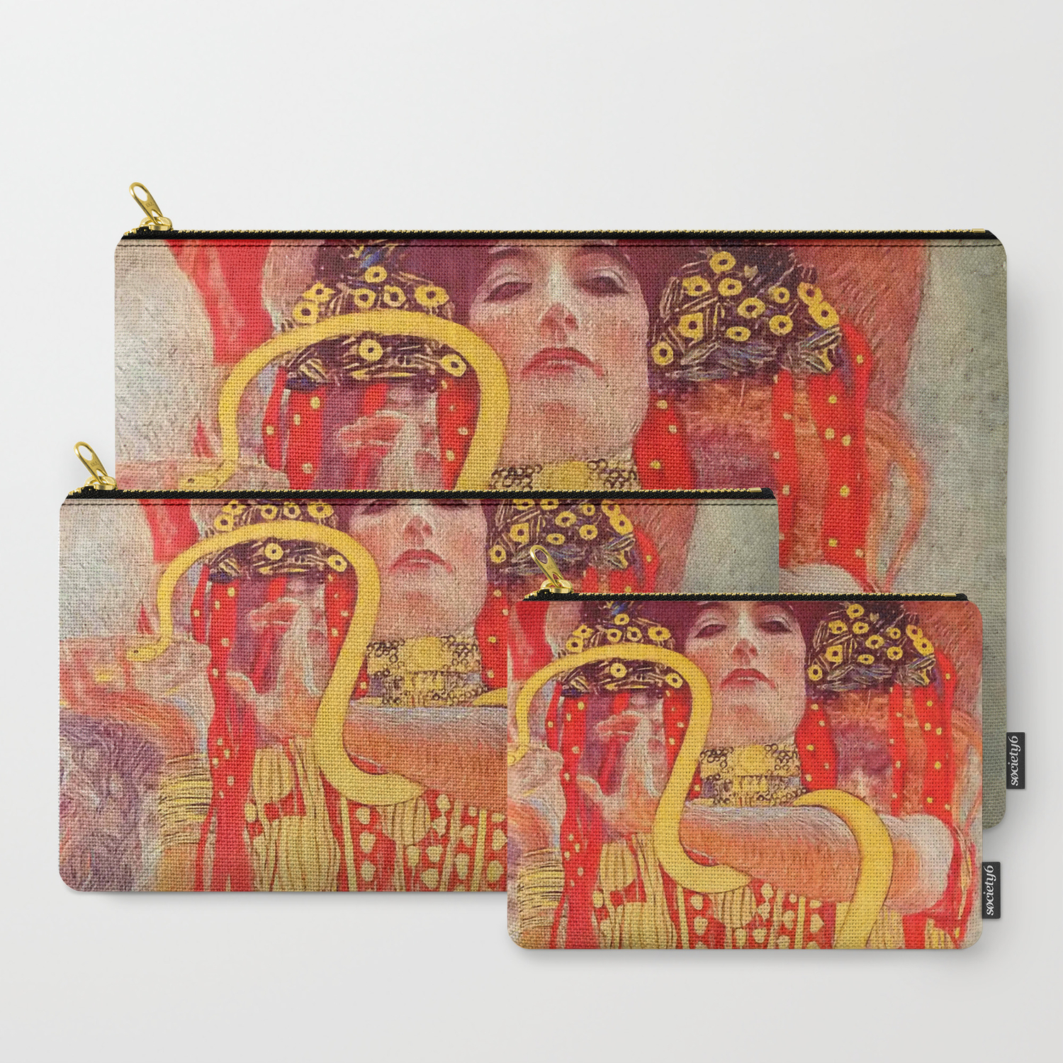 Gustav Klimt University Of Vienna Ceiling Paintings Medicine Detail Showing Hygieia Carry All Pouch