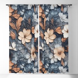Carved Flowers look 14 Blackout Curtain