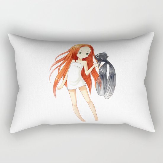 Black Moor 2 Rectangular Pillow