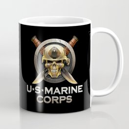 Military badge with marine skull Mug