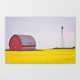 Calgary Barn Landscape Canvas Print