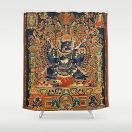 Tantric Buddhist Vajrabhairava Deity 2 Shower Curtain