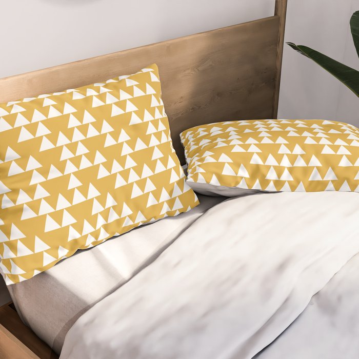 Mustard Unique Printed Pillow Shams Society6