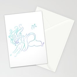 Mermaid No.4 - Purple Haze Stationery Cards
