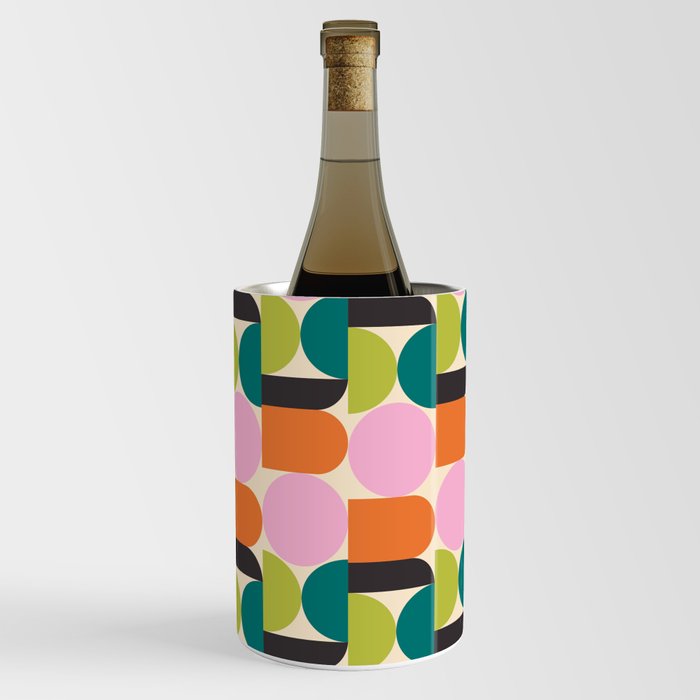 Shapes 24 in Pink and Green Wine Chiller