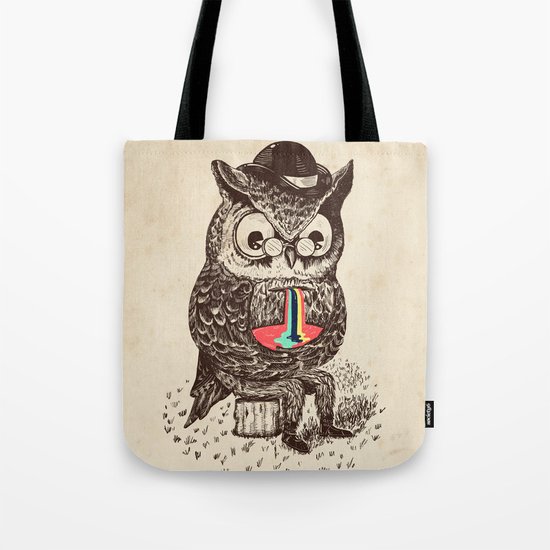Strange Owl Tote Bag