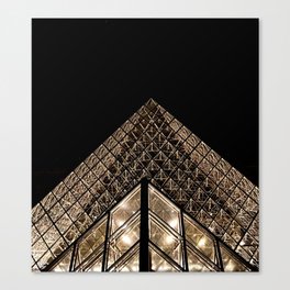 Louvre Pyramid Canvas Print
