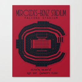 Falcons Stadium - Atlanta Mercedez-Benz Canvas Print