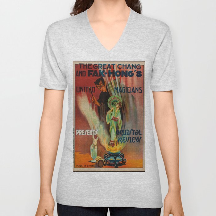 The Great Chang vintage magician poster V Neck T Shirt