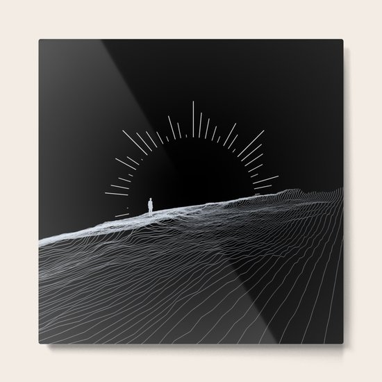 Black Sun Metal Print