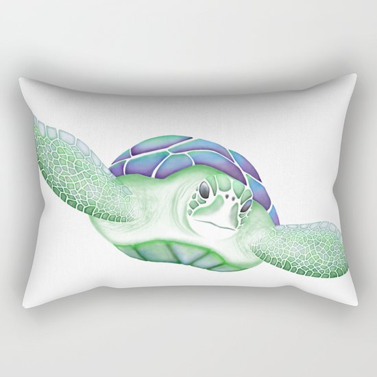Sea Turtle Rectangular Pillow
