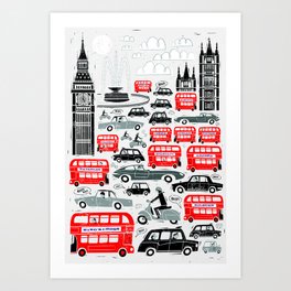 London Traffic Art Print