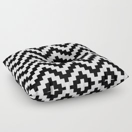 Black and white zigzag decoration Floor Pillow
