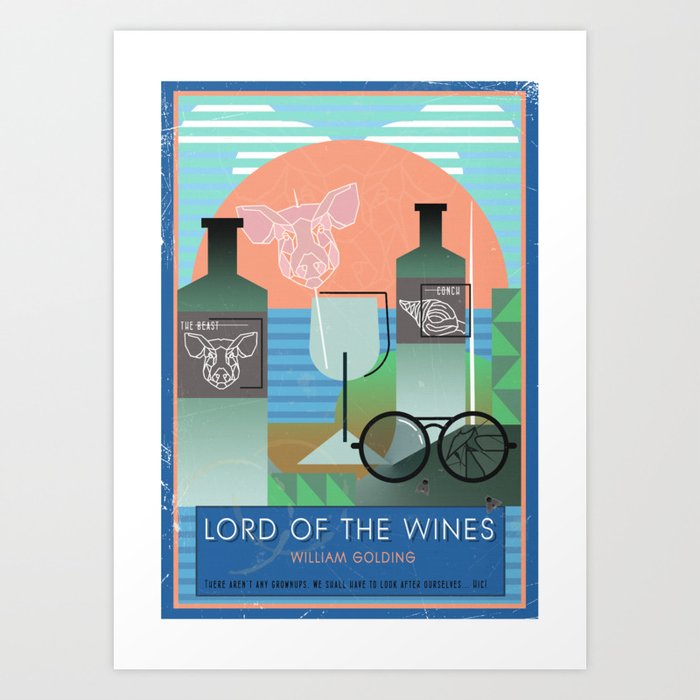 Lord of the Wines - Pig Edition Art Print