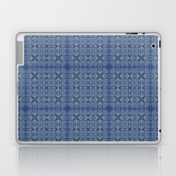 Starry night tartan pattern Laptop & iPad Skin