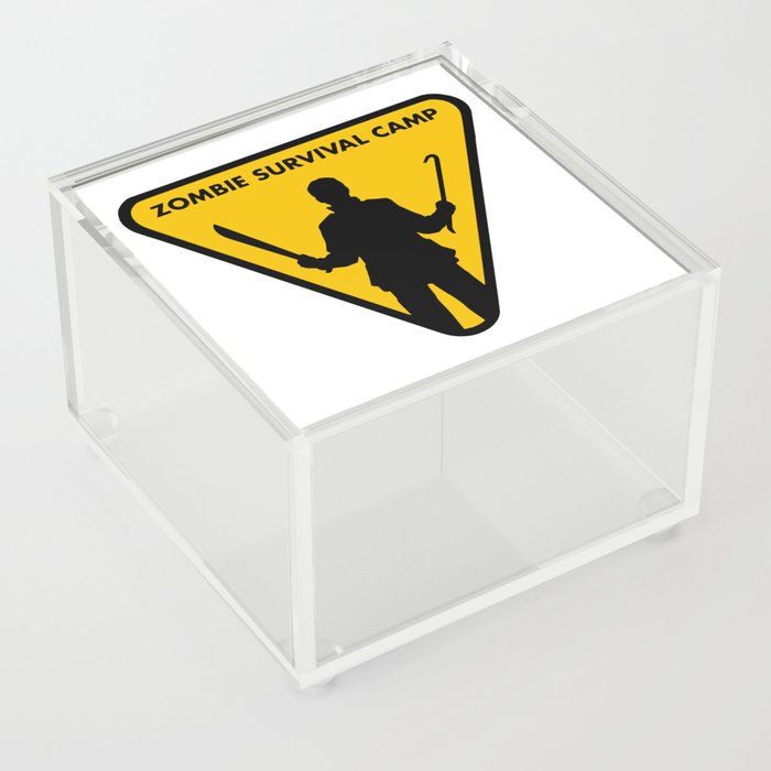 Zombie Survival Camp Acrylic Box