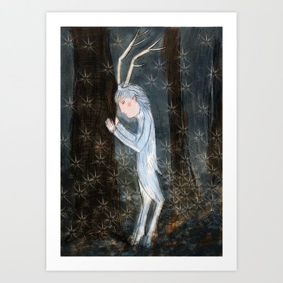 Woodland creature Art Print