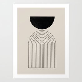 Arch, geometric modern art Art Print