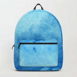 Faded Blue Ombre Paint Texture Backpack