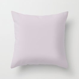 NOW GREY LILAC solid color Throw Pillow