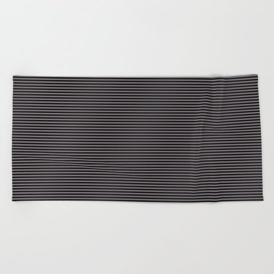 Soft Parisian Stripes Beach Towel