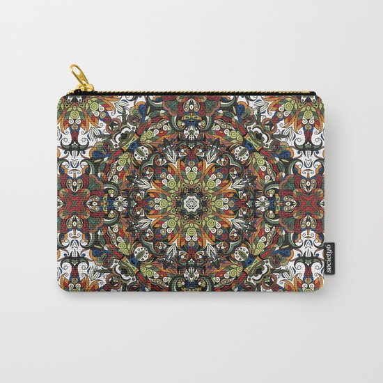 Boho Geometric Mandela Pattern 1 Carry-All Pouch