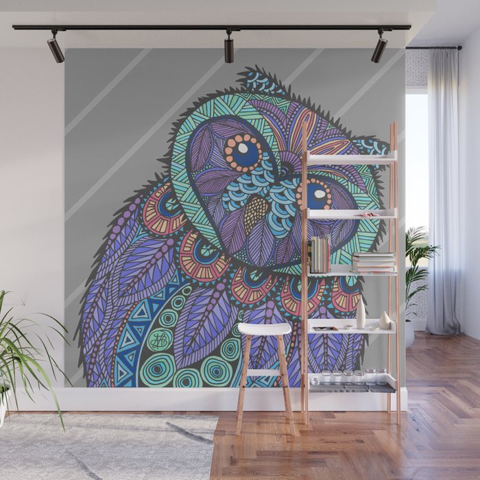 Spring Owl Wall Mural