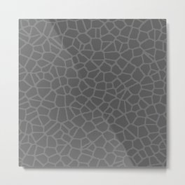 Staklo (Gray on Gray) Metal Print