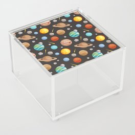Planets Pattern Acrylic Box