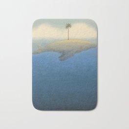 Peaceful Humpback Bath Mat | Sea, Peaceful, Island, Texture, Painting, Ocean, Calm, Humpback, Whale, Animal 