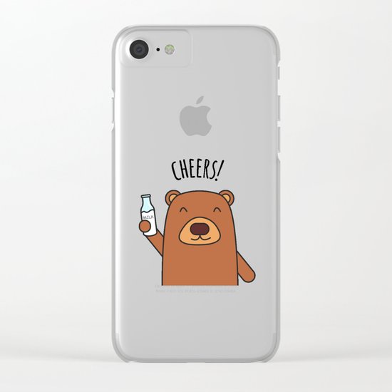 Cheers, Bear! Clear iPhone Case