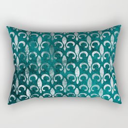 teal pattern / teal lovers funny /color Rectangular Pillow
