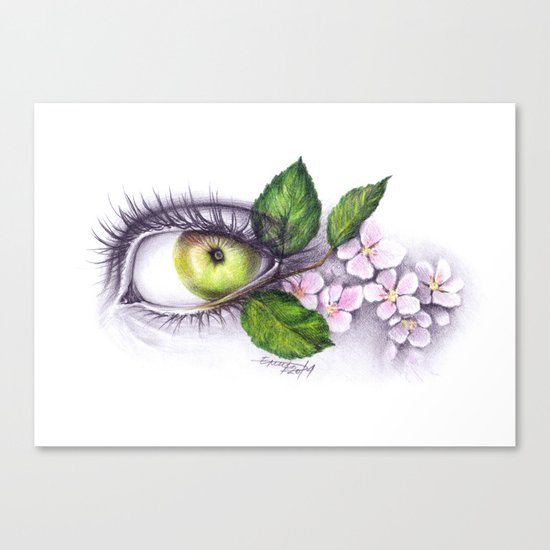 Apple of my eye Canvas Print