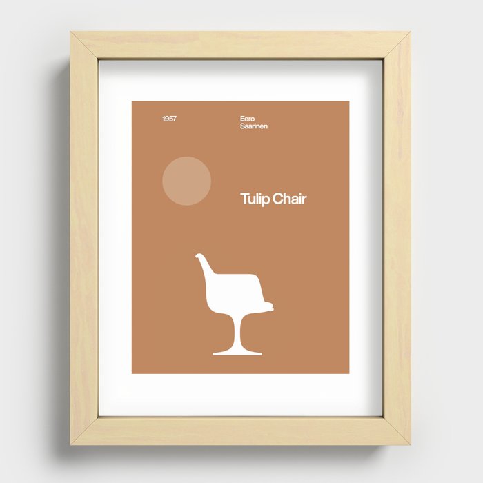 Tulip Chair - Eero Saarinen Recessed Framed Print