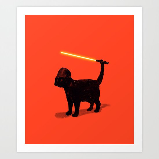 Cat Vader Art Print