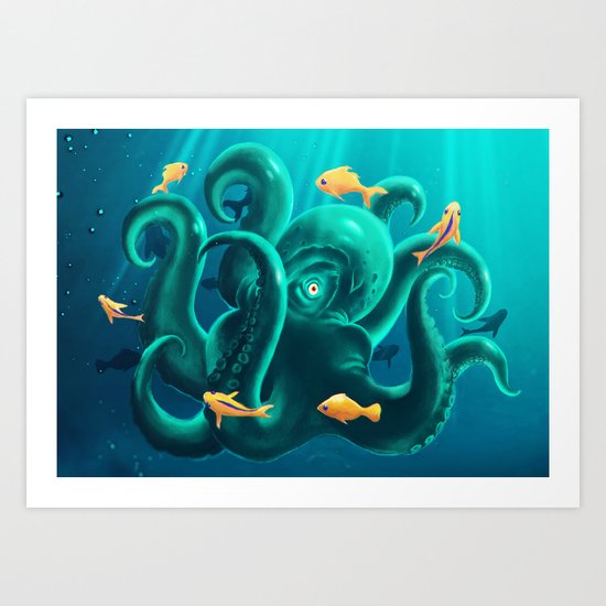 Octopus Art Print